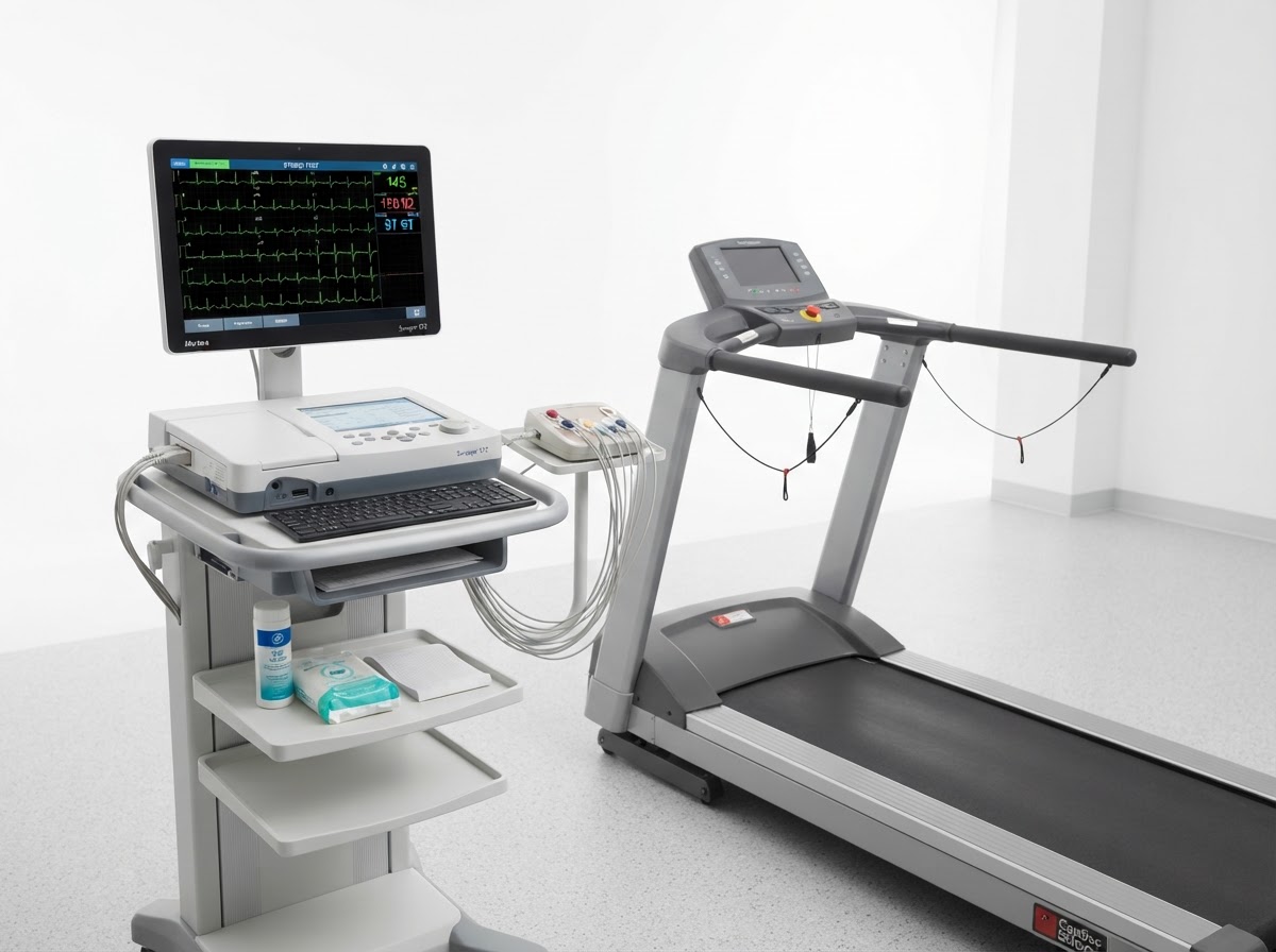 ECG electrocardiogram machine and cardiac stress test equipment