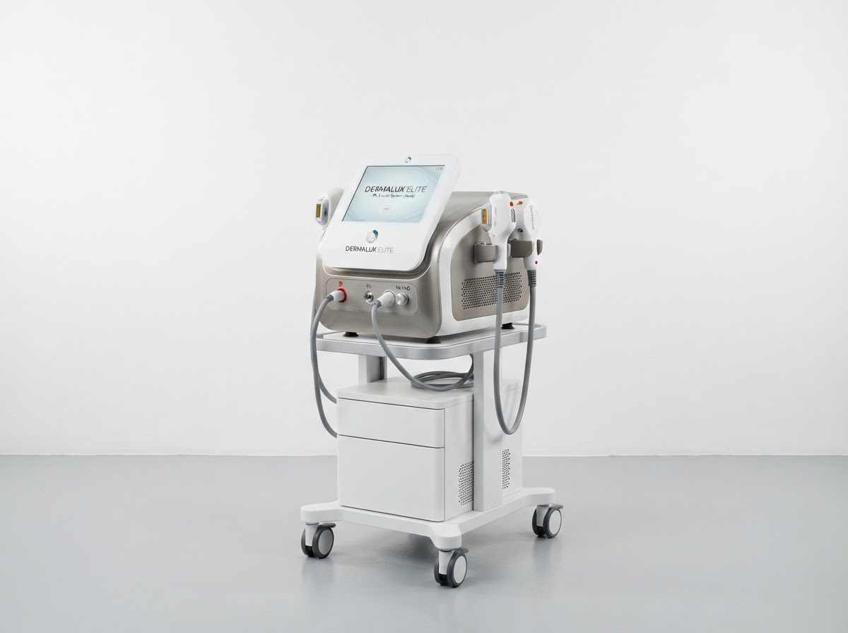 Aesthetic dermatology IPL laser and skin treatment machine