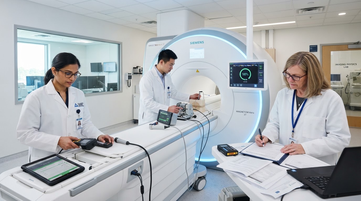 Biomedical engineering certification of diagnostic medical systems
