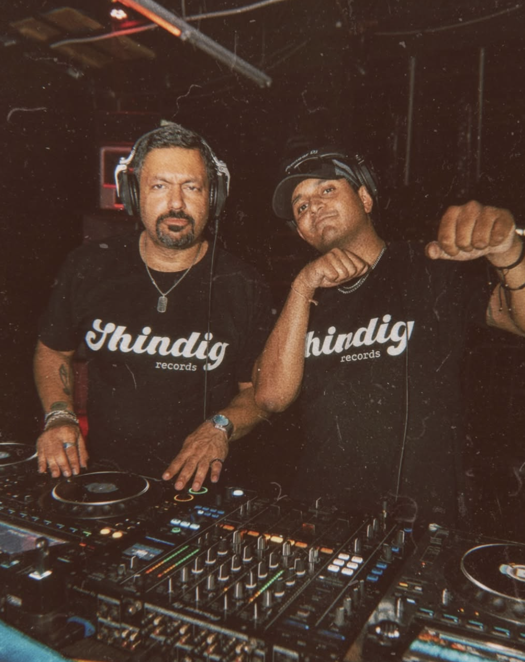 Curry Fury — GHANDI and Techno Dad behind the decks in Shindig Records gear