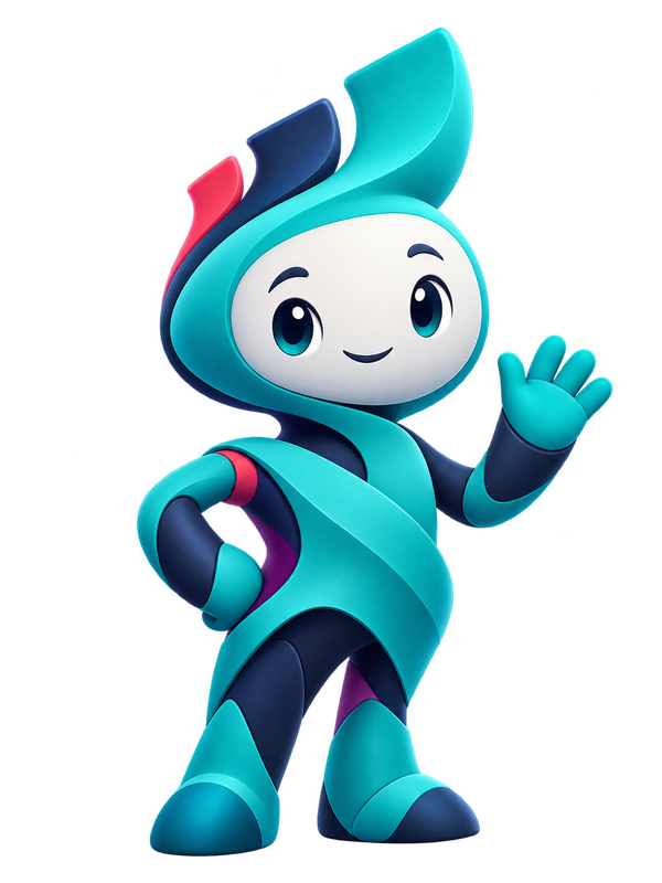 Mascota oficial de Impulsa — Pose principal