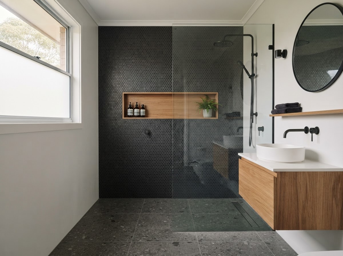 Compact modern bathroom design