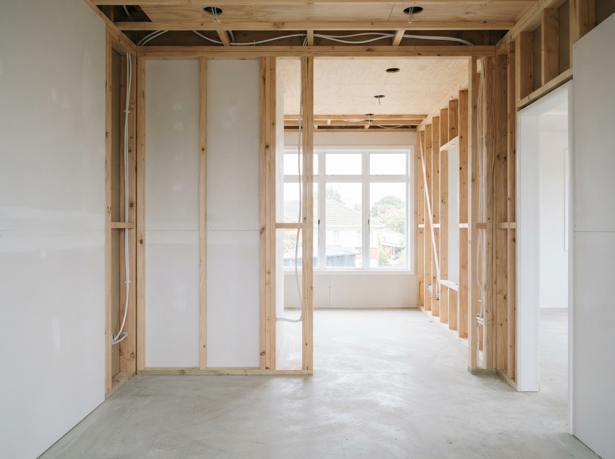 Bespoke Bathrooms Canberra team discussing project on site