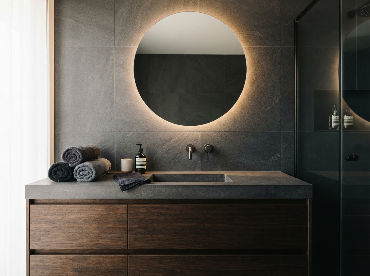 Vanity close-up in a Mawson bathroom renovation