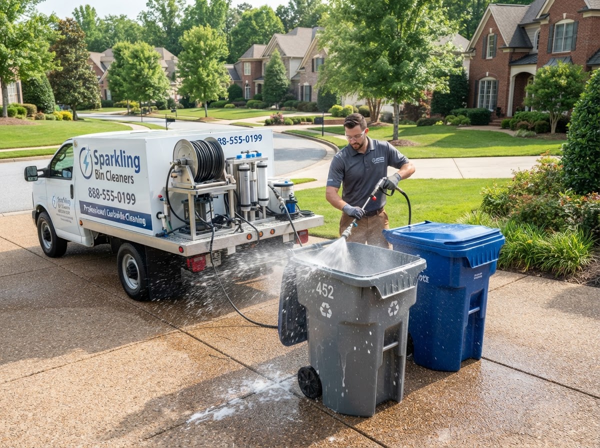 HOA trash bin cleaning curbside wash in Nashville