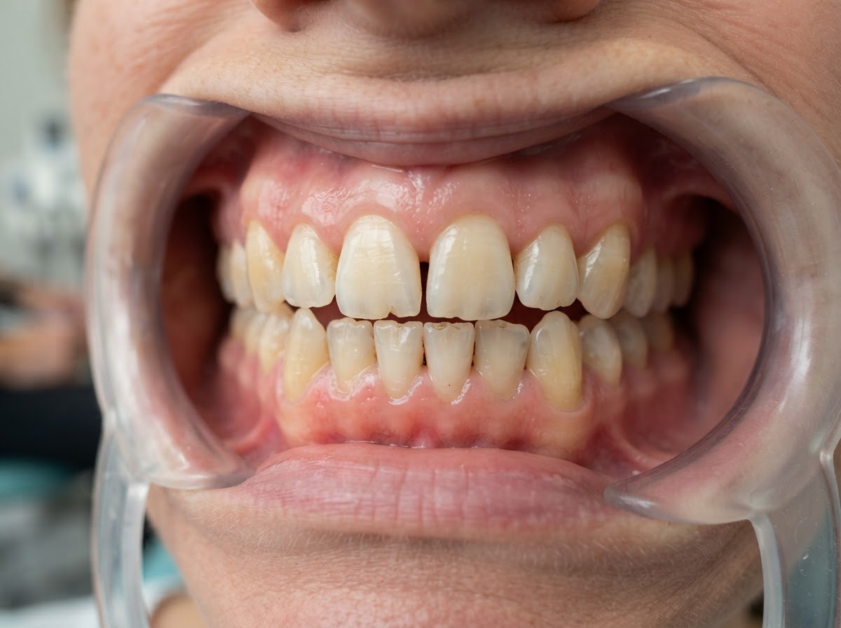 ابتسامة هوليوود وتجميل الأسنان — قبل