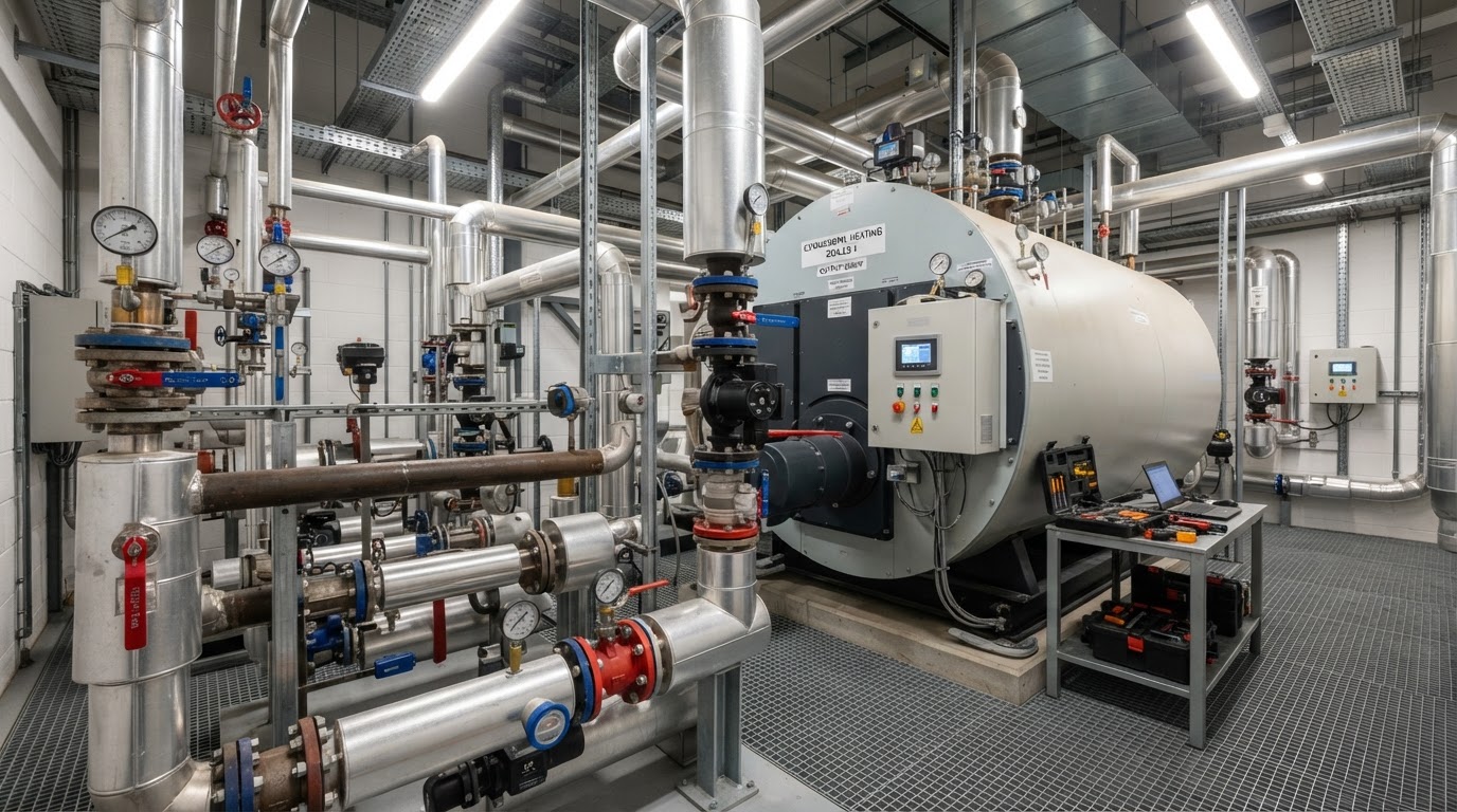 Industrial Heating Engineers Belfast & Northern Ireland — illustrative engineering image for social media post