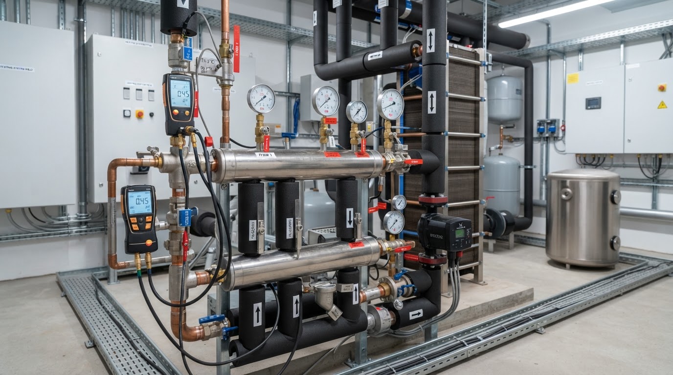 Heating System Commissioning Belfast & Northern Ireland — illustrative engineering image for social media post