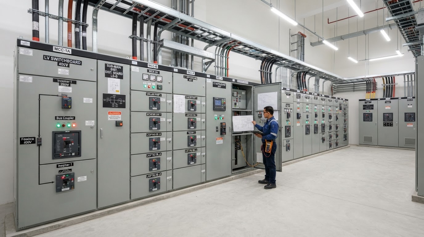 Commercial Electrical Engineering Belfast & Northern Ireland — illustrative engineering image for social media post