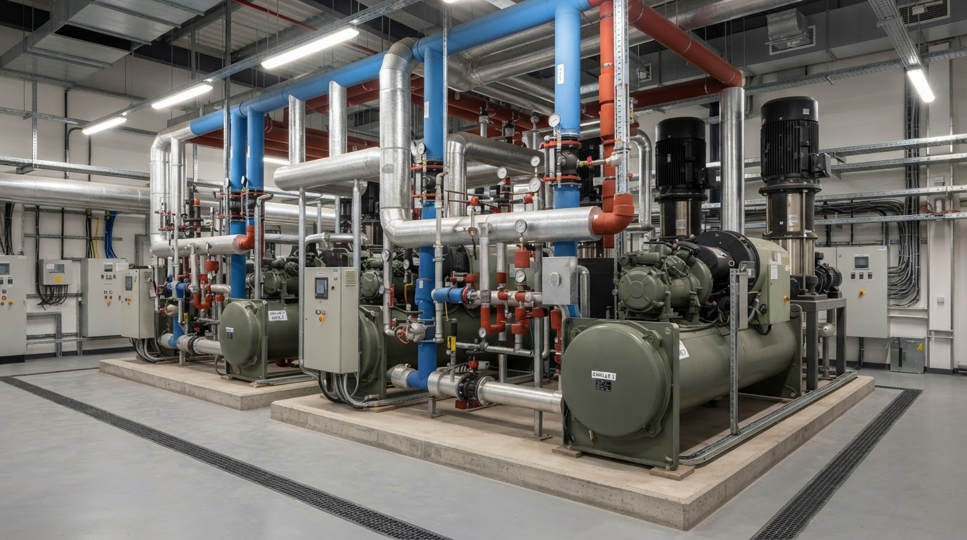 Air Cooled Chillers Belfast & Northern Ireland — illustrative engineering image for social media post