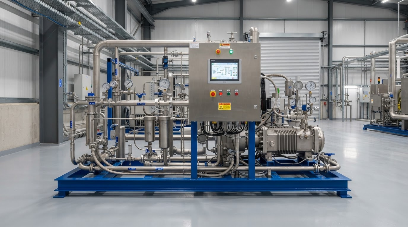 Electrochemical Hydrogen Compression Belfast & Northern Ireland — illustrative engineering image for social media post