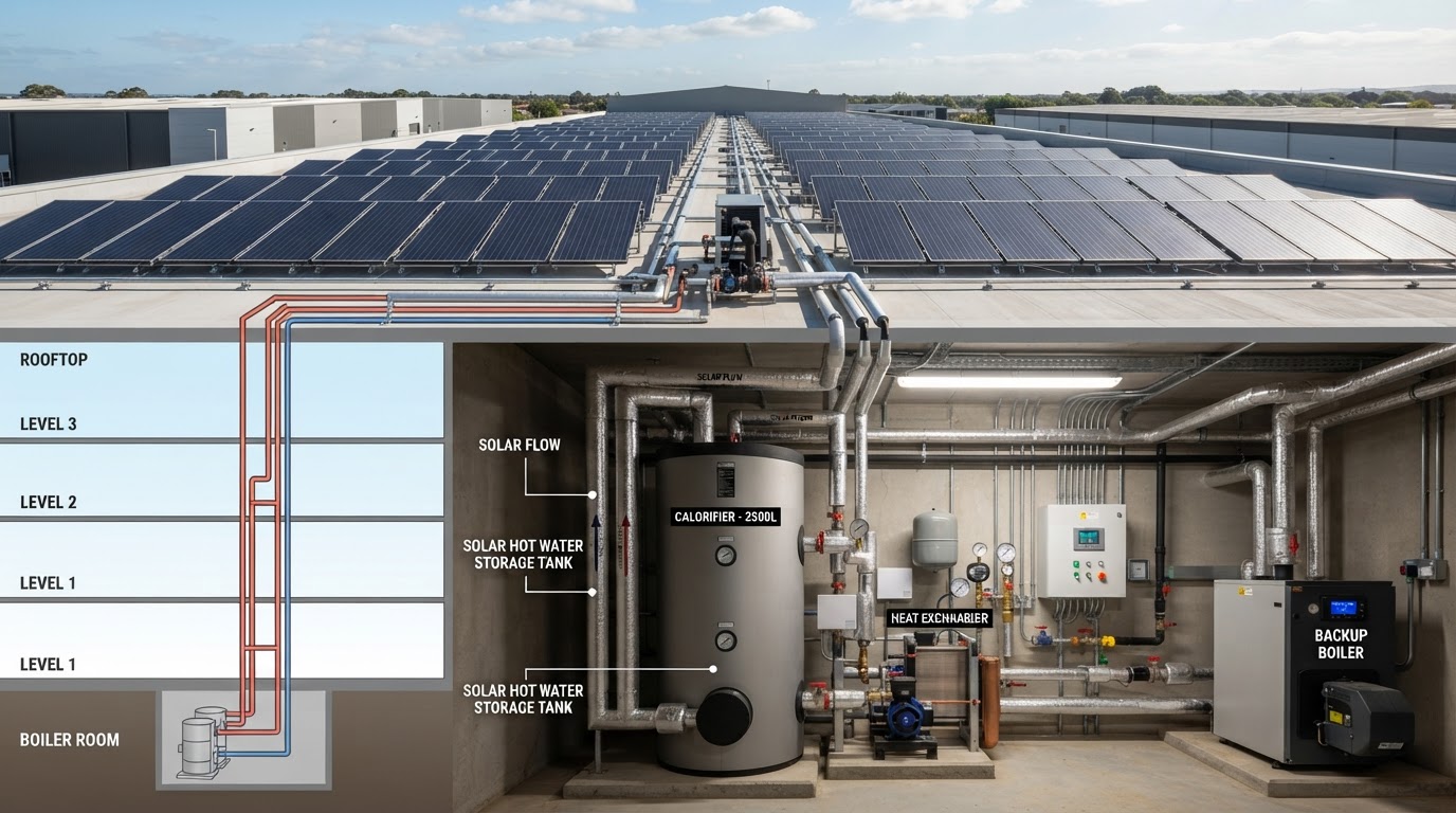 Commercial Heat Pumps Belfast & Northern Ireland — illustrative engineering image for social media post