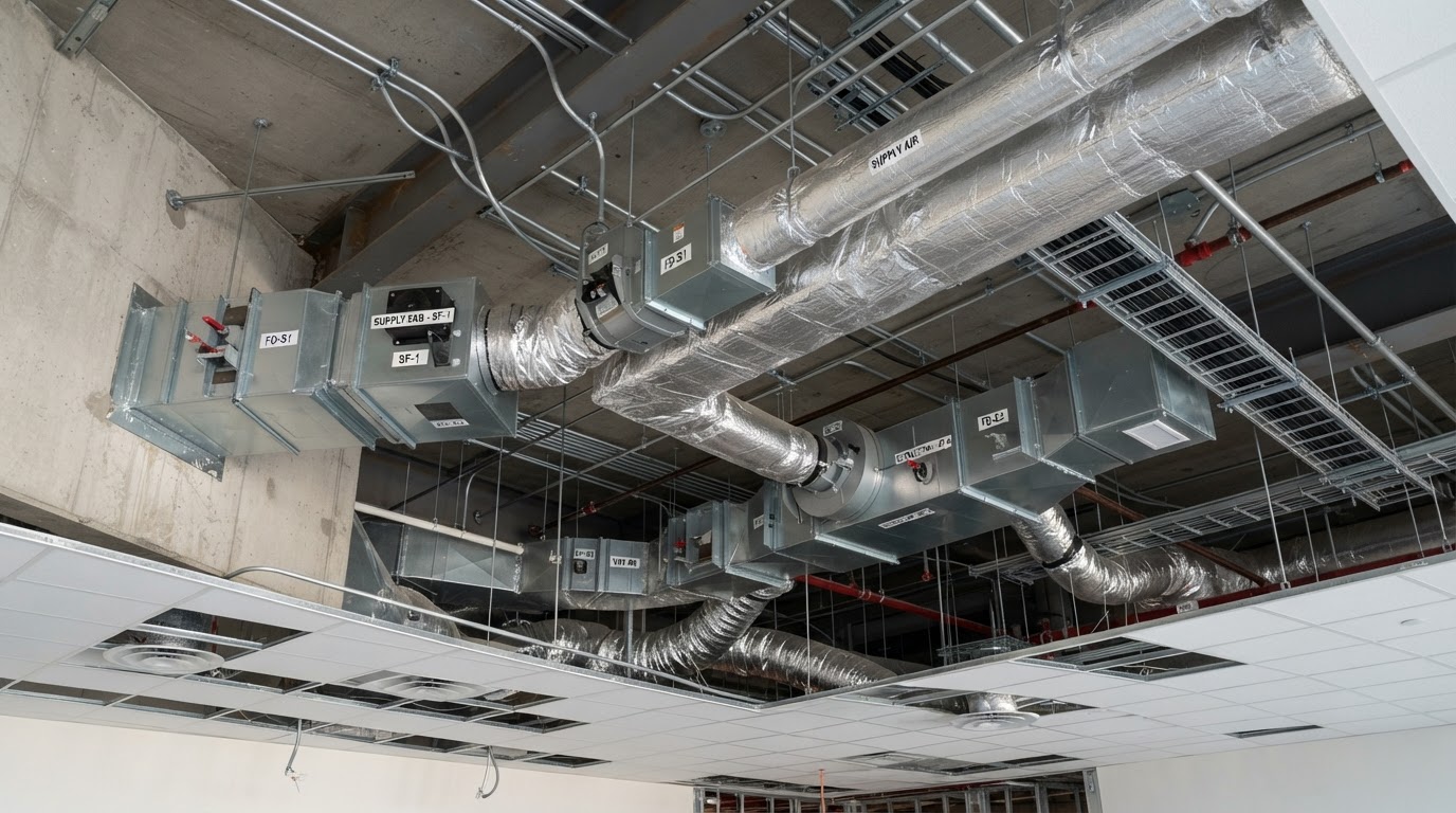 Commercial Ventilation Systems Belfast & Northern Ireland — illustrative engineering image for social media post