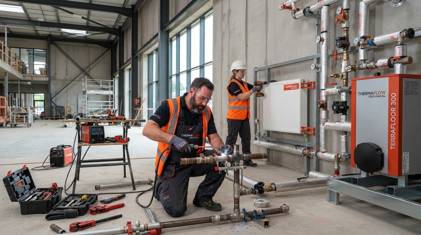 Heating System Installation Belfast & Northern Ireland — illustrative engineering image for social media post
