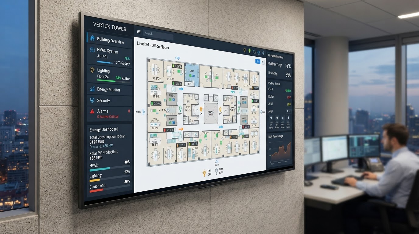 Building Management Systems Belfast & Northern Ireland — illustrative engineering image for social media post