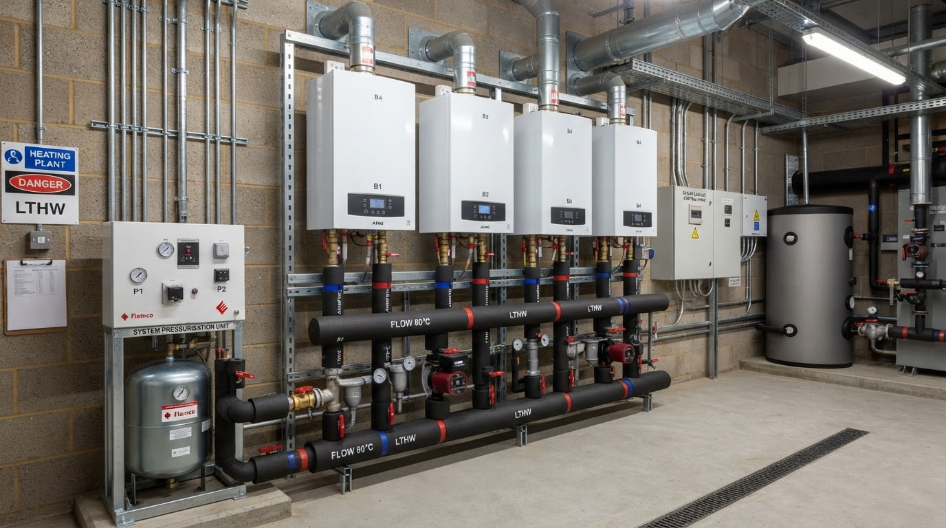Commercial Boiler Installation Belfast & Northern Ireland — illustrative engineering image for social media post