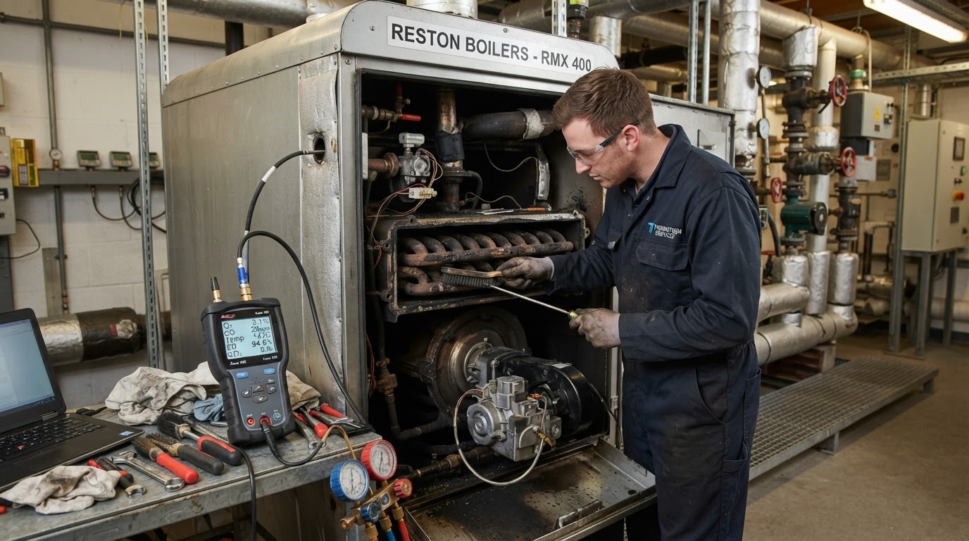 Commercial Boiler Maintenance Belfast & Northern Ireland — illustrative engineering image for social media post