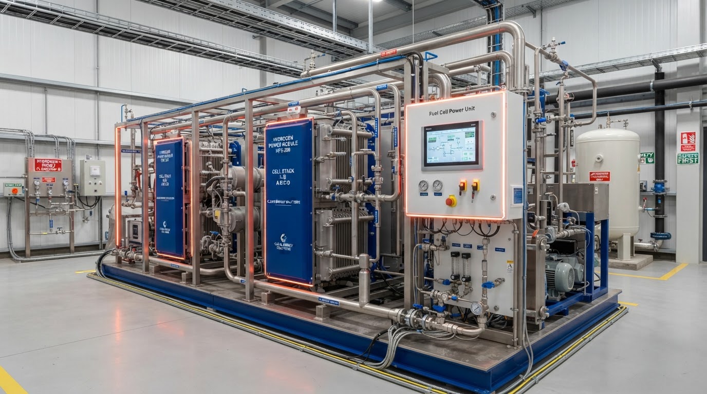 Hydrogen Fuel Cells Belfast & Northern Ireland — illustrative engineering image for social media post