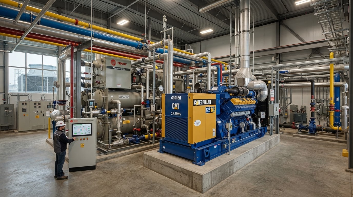 Trigeneration Plant Belfast & Northern Ireland — illustrative engineering image for social media post