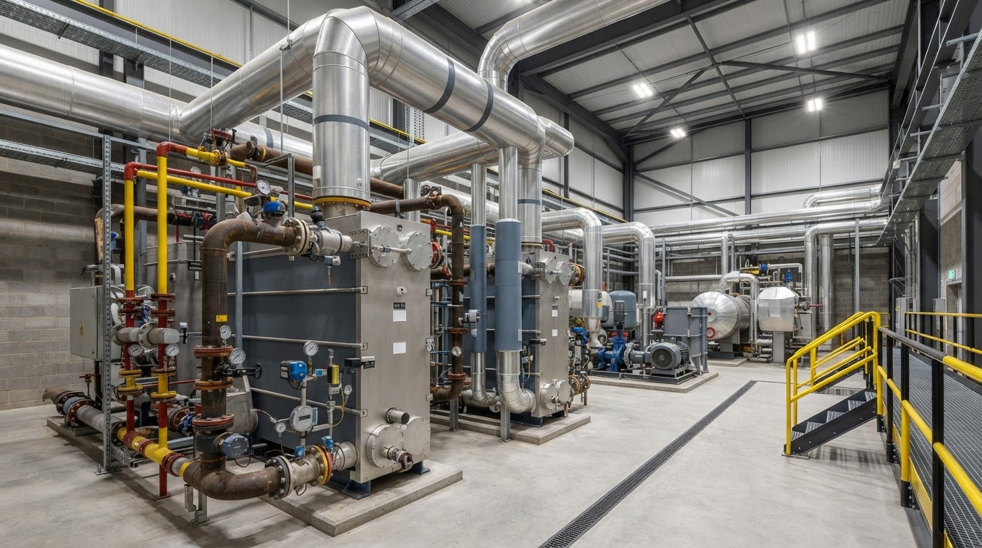 Industrial Heat Recovery Belfast & Northern Ireland — illustrative engineering image for social media post