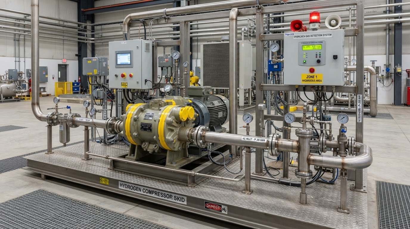 Hydrogen Compressor Systems Belfast & Northern Ireland — illustrative engineering image for social media post