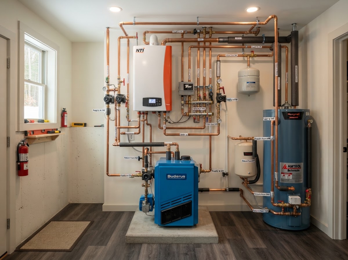 Heating system furnace and boiler service