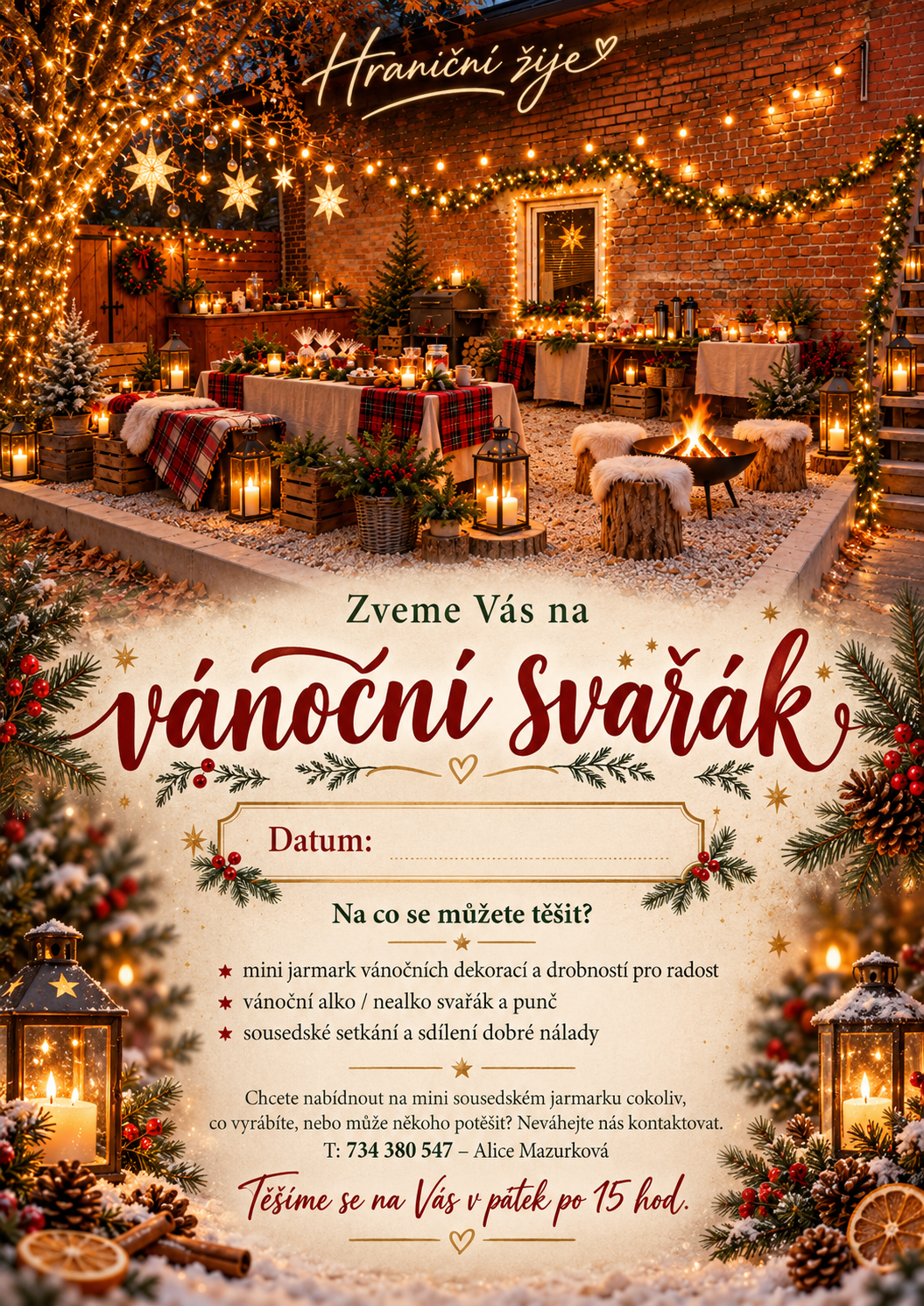 Vánoční svařák a Mini jarmark