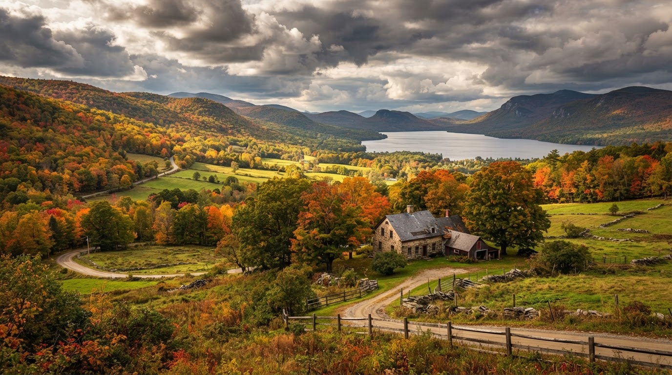 Northeast Kingdom landscape near Newport, Vermont