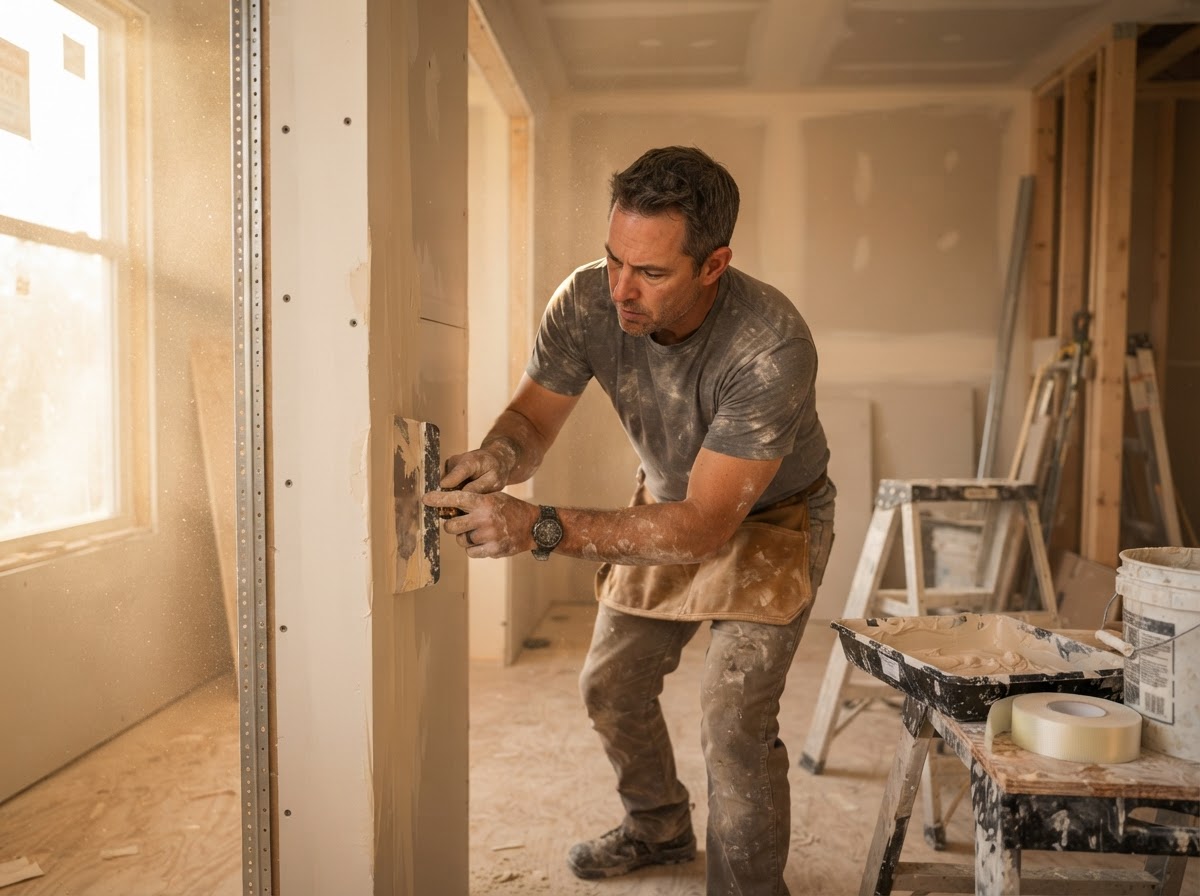 Sheetrock work by Wing's Home Improvements
