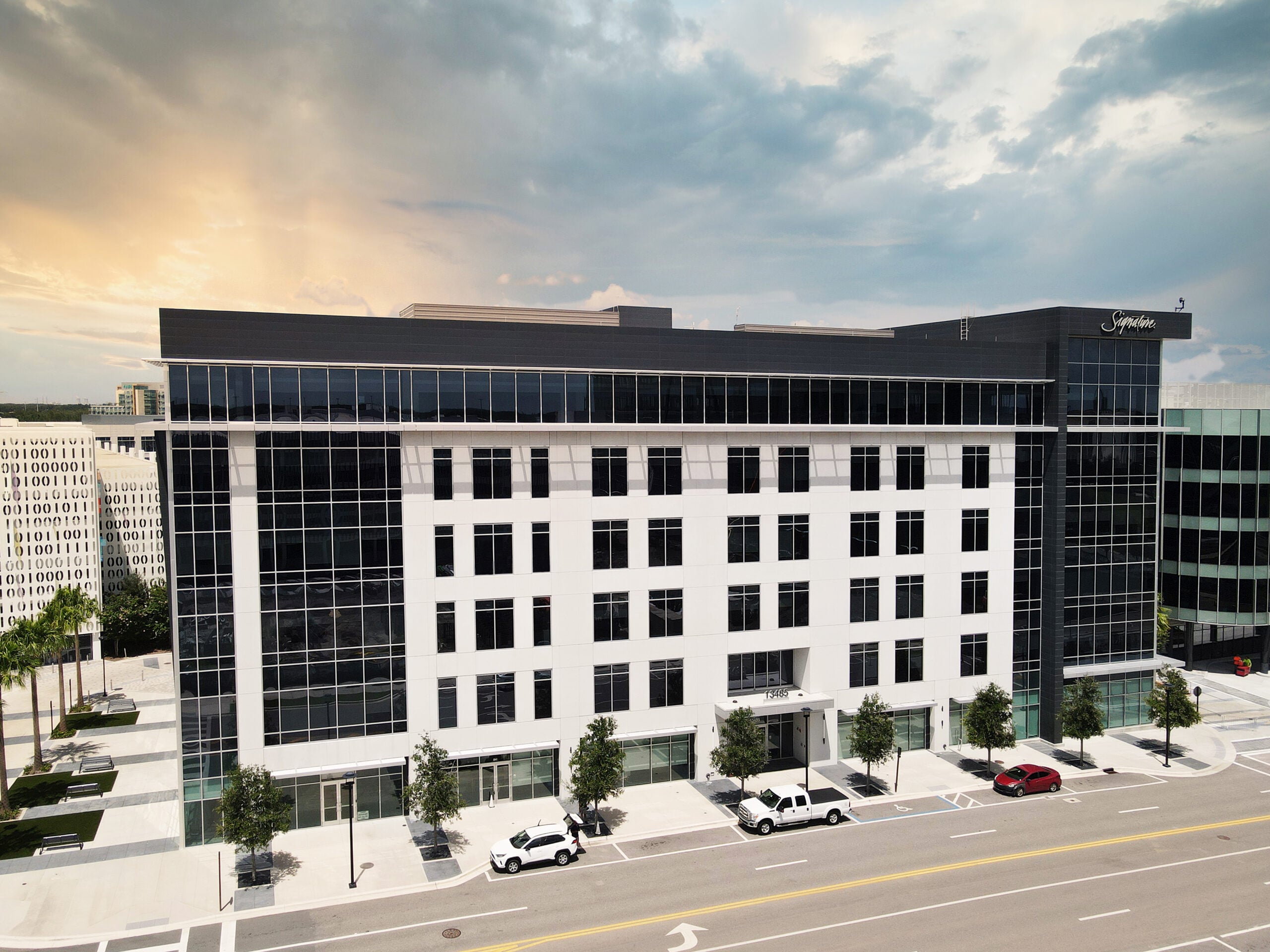 Commercial office building architectural photography by Howell Studios