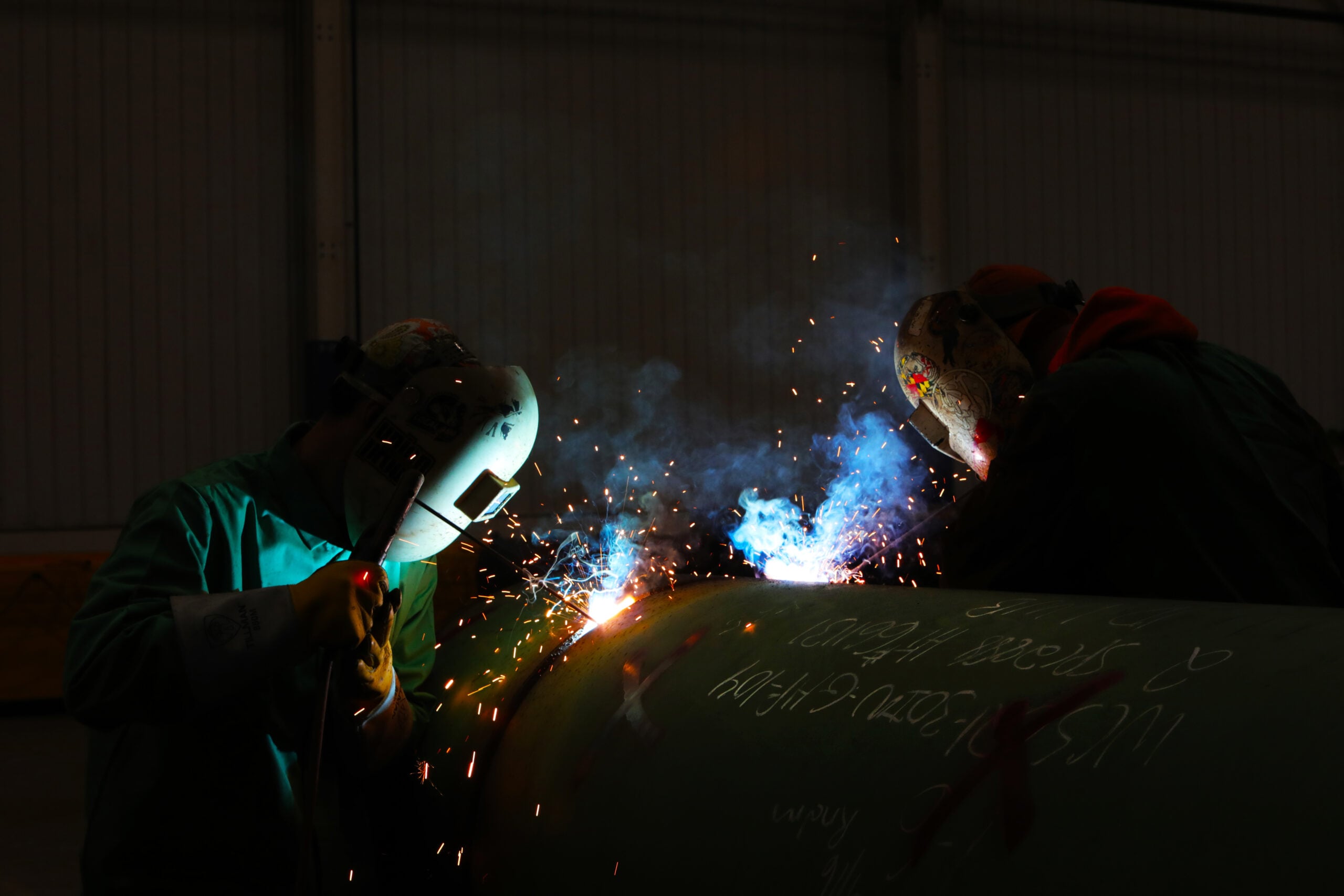 Industrial pipe welding in upstate New York captured by Howell Studios