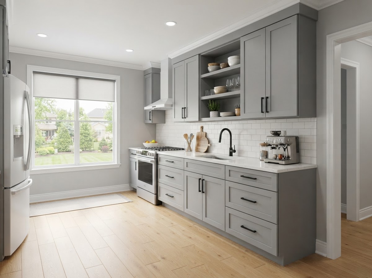 Kitchen cabinets after — MG job 2