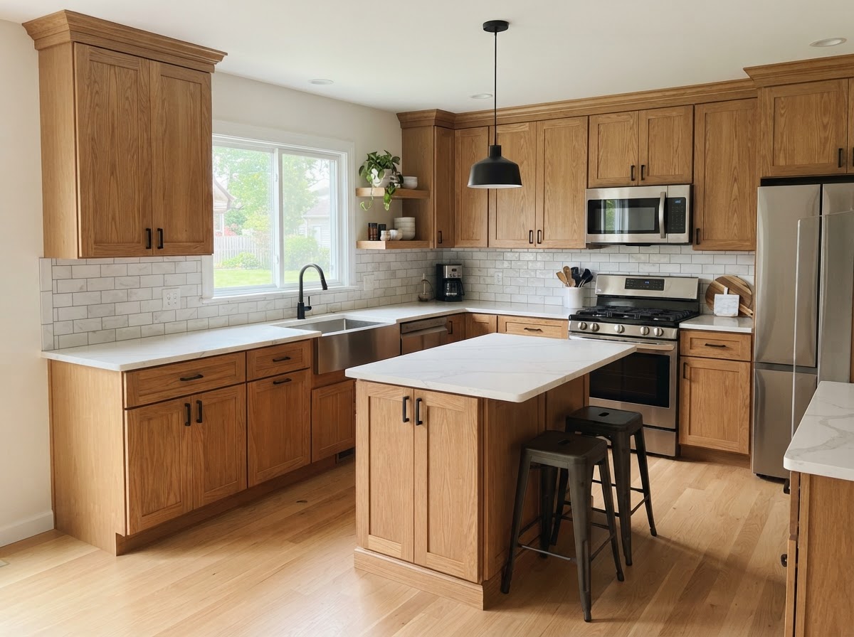 Kitchen cabinets after — MG job 3