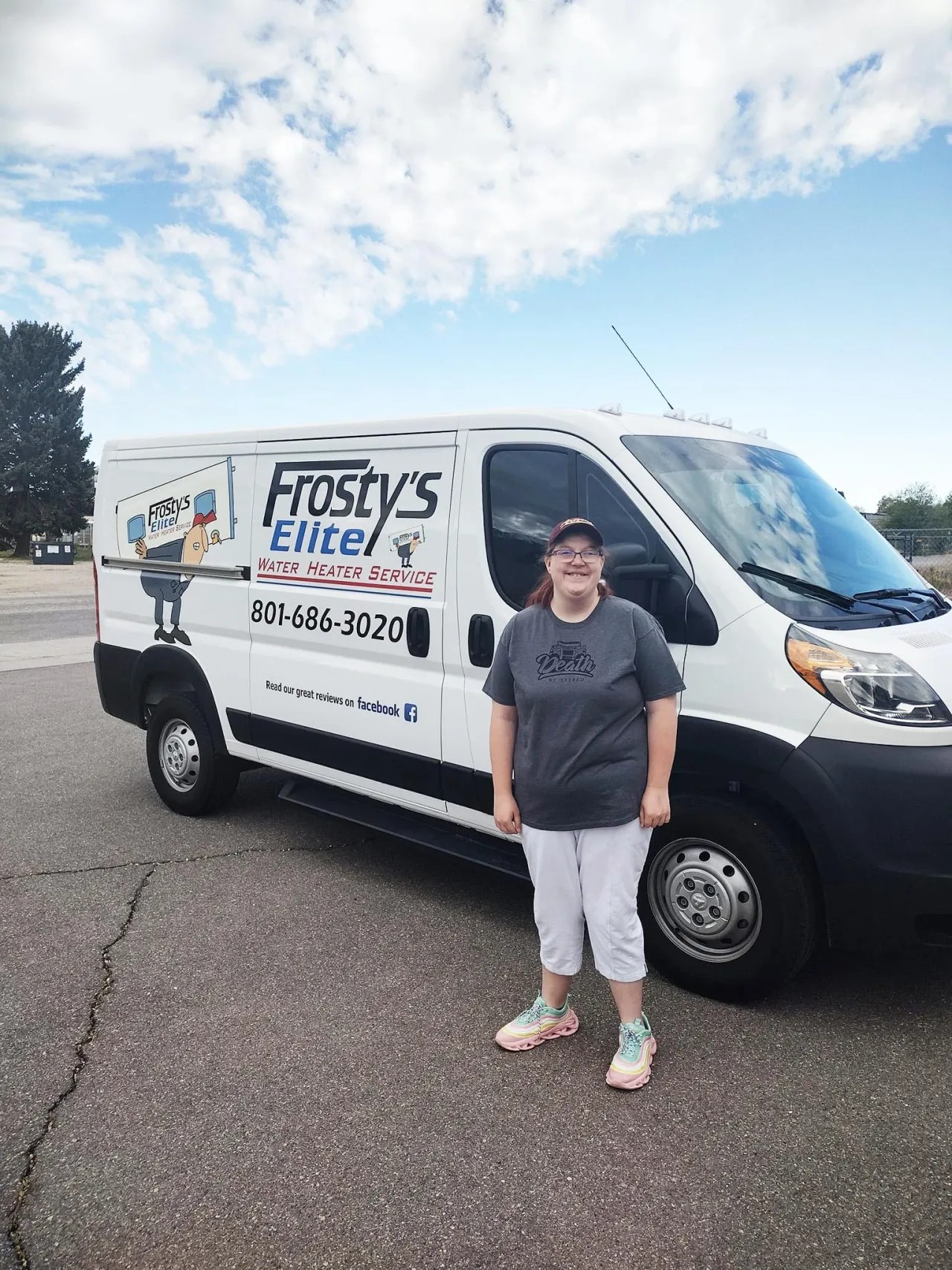 Frosty's Elite Water Heater Service van in Northern Utah