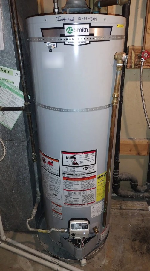 Gas water heater installation in a Northern Utah home