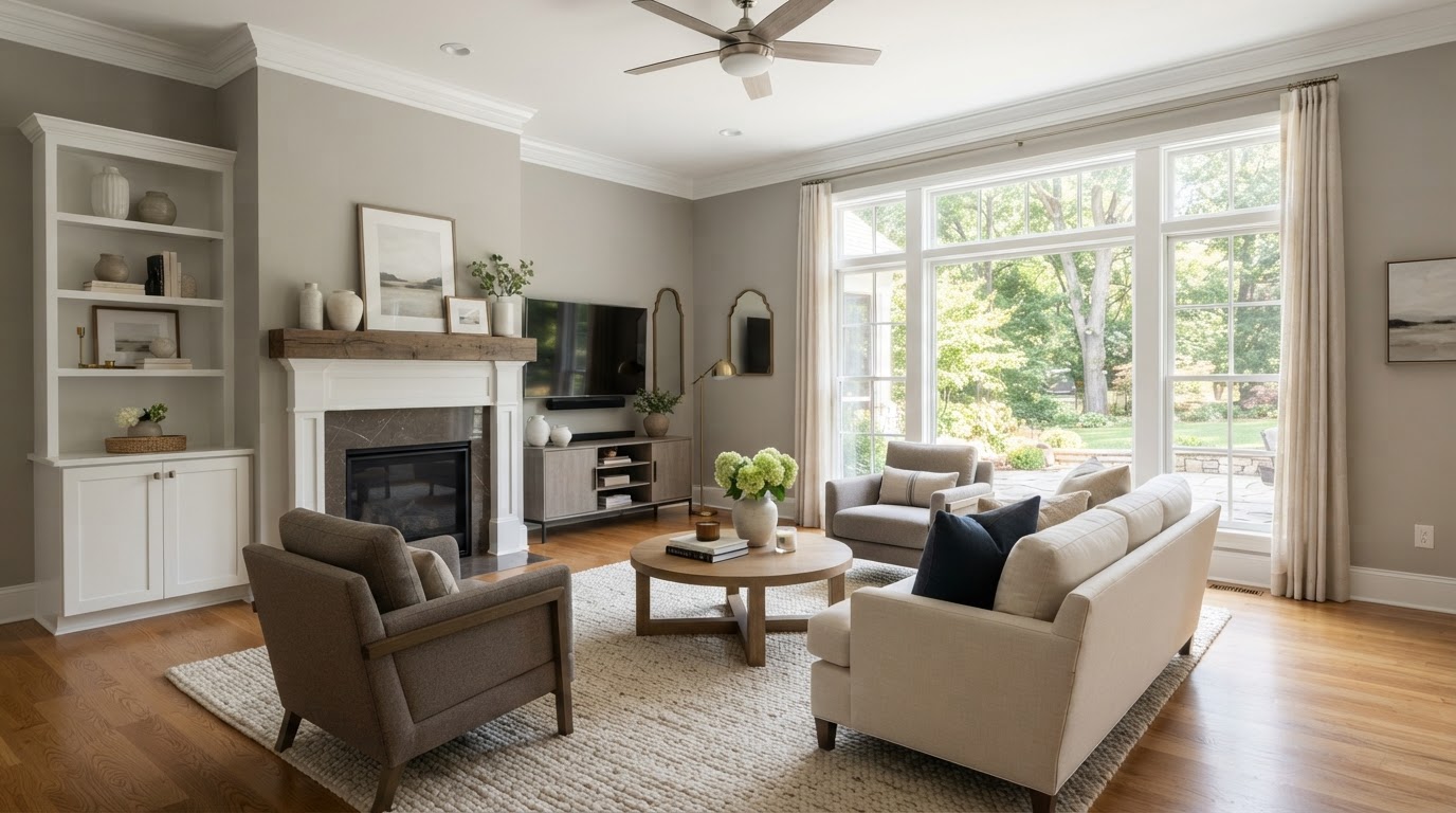 Beautifully Painted House Interior in Southaven MS