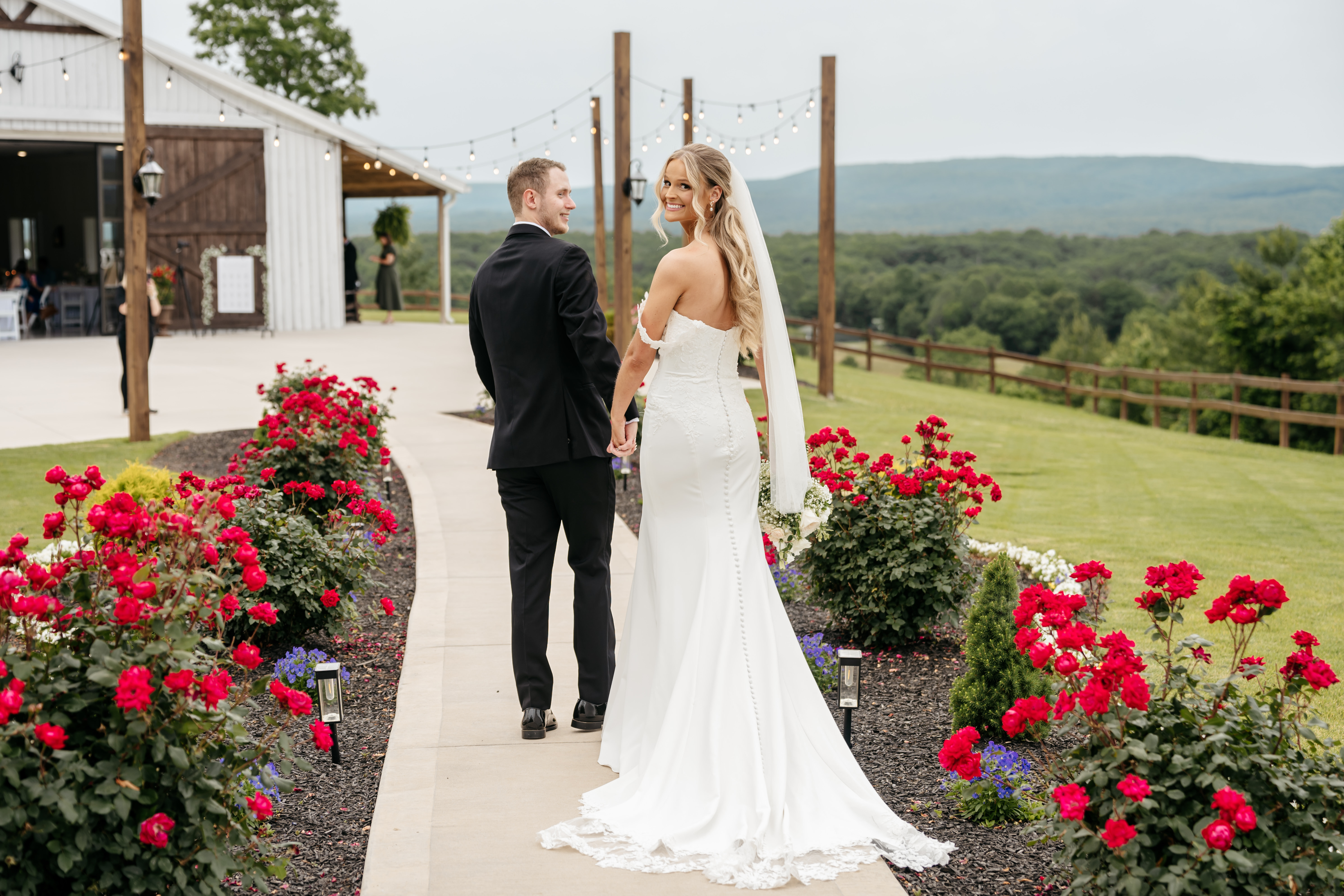 Intimate wedding couple portrait sharing a tender moment