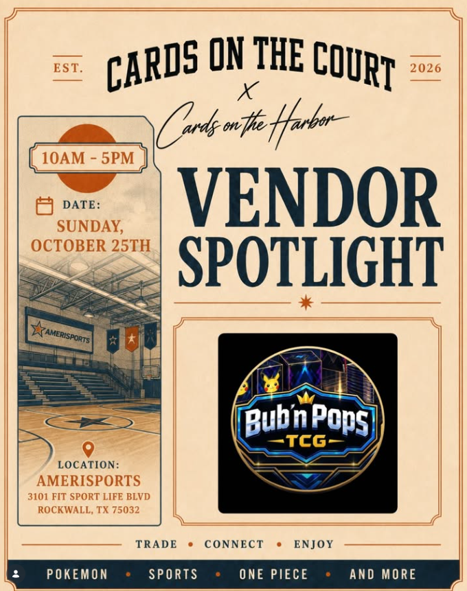 Bub 'n Pops TCG — Cards on the Court / Harbor Vendor Spotlight