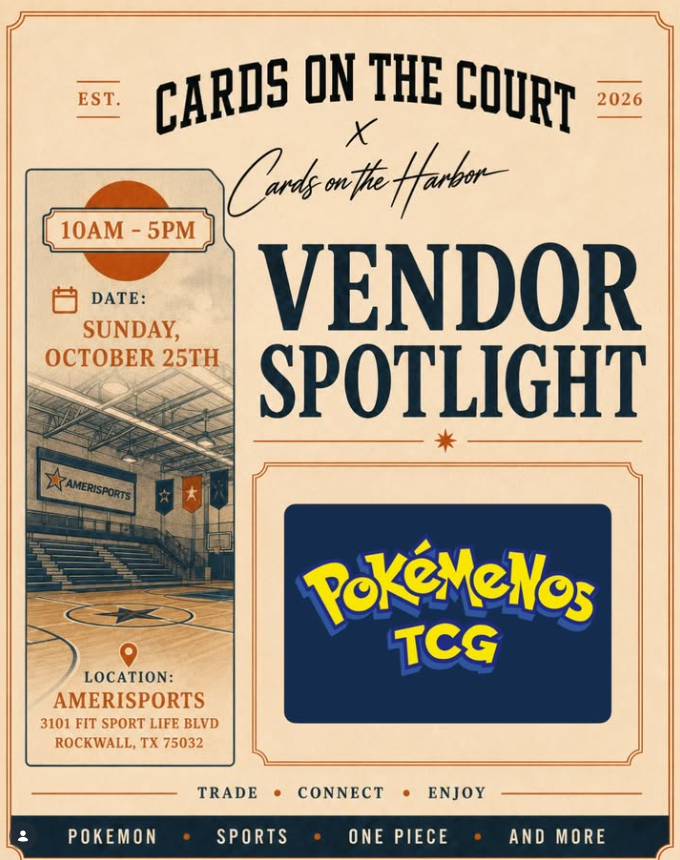PokéMeNos TCG — Cards on the Court / Harbor Vendor Spotlight