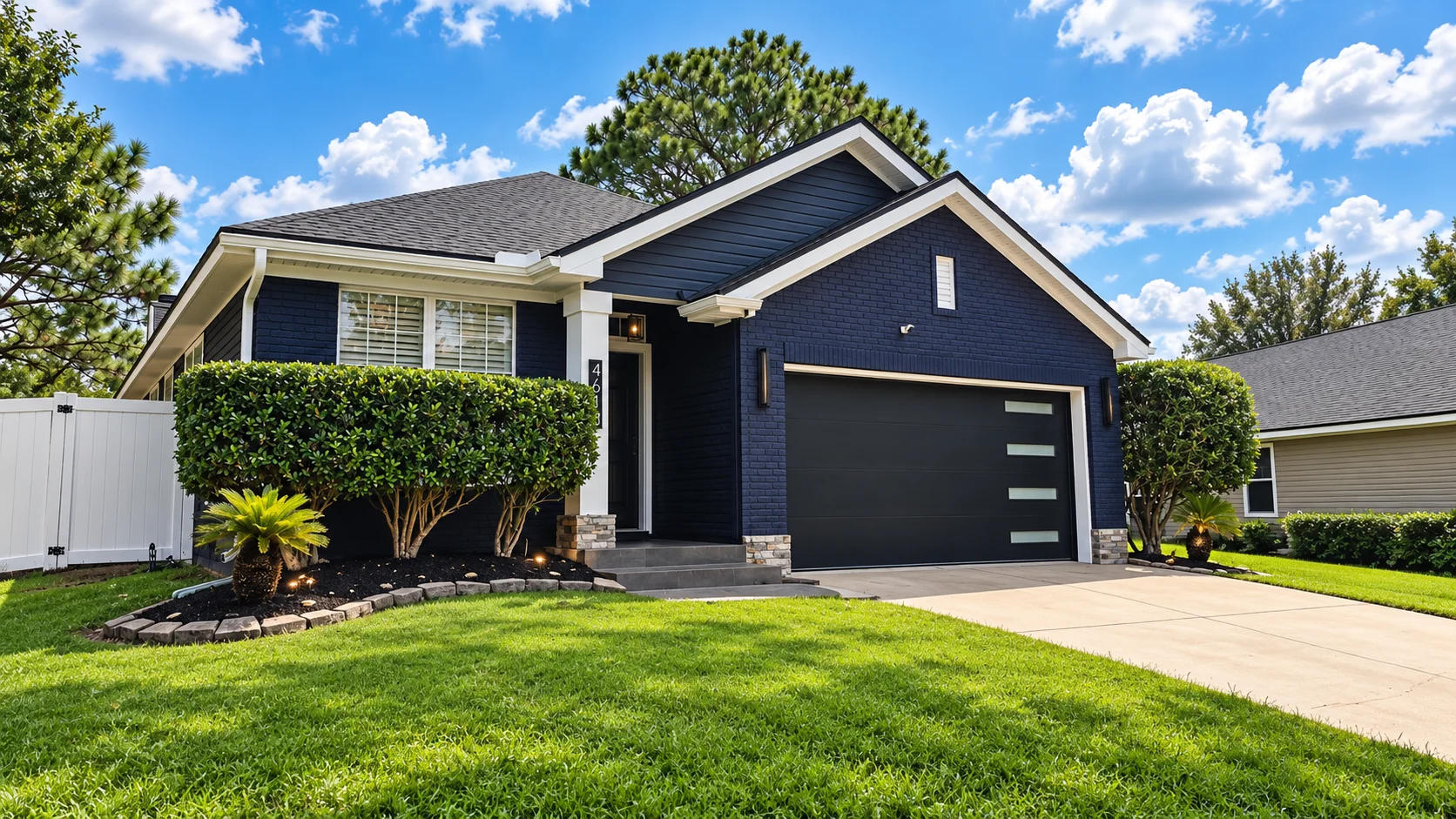 Finished exterior home refresh and painting in Jacksonville by JS Remodeling & Handyman
