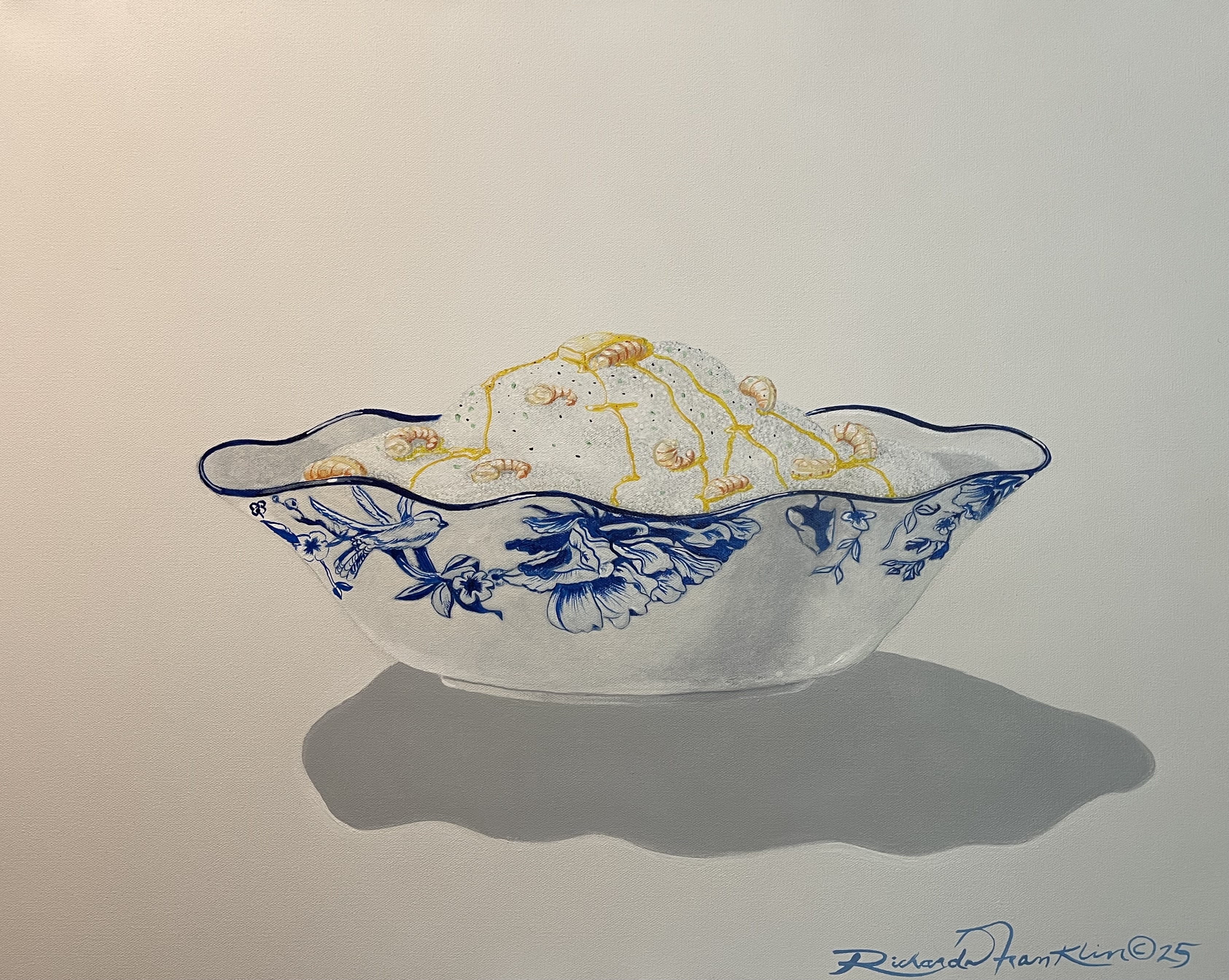 Bowl of Grits — Acrylic on Canvas