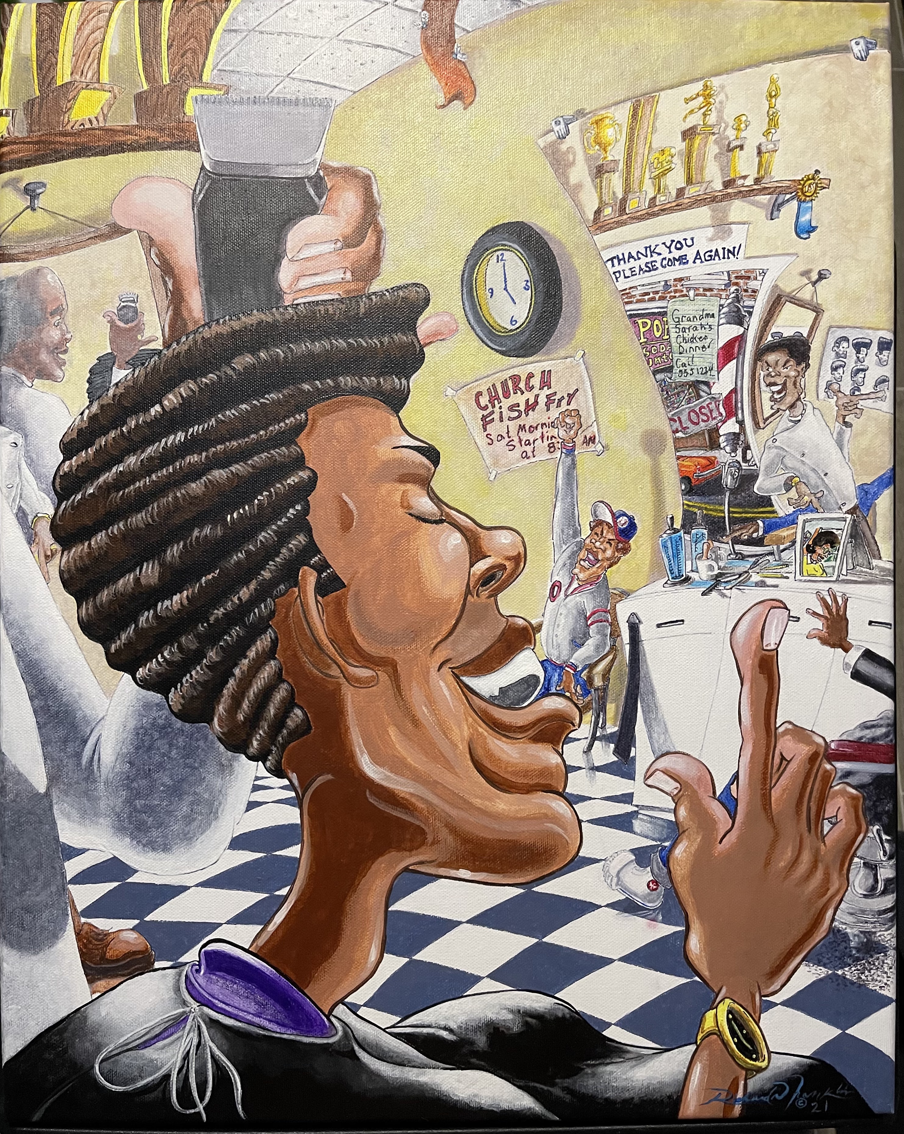 Now This Stays at the Barbershop — Signed Print — Print on fine-art paper