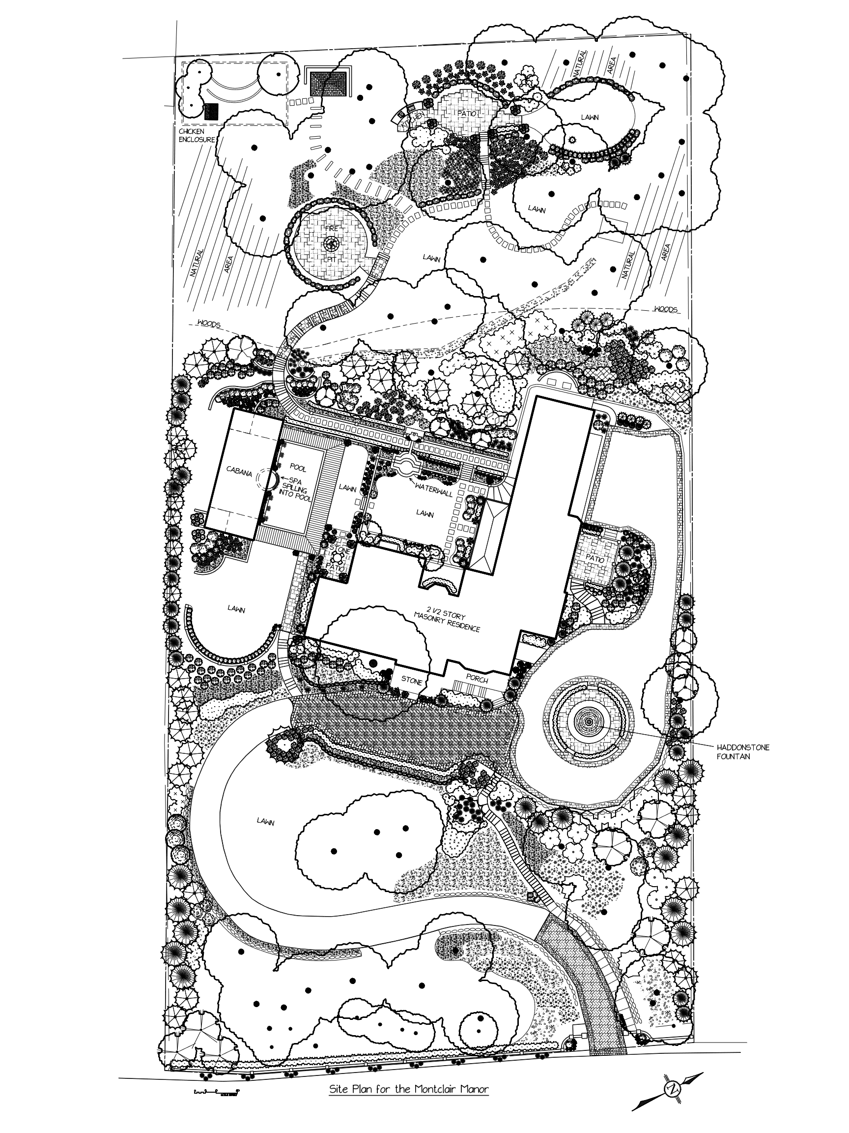 Full Property Master Plan - Grace Line Outdoor Design drafting plan