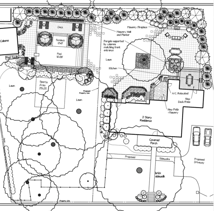 Estimation & Takeoffs — Grace Line Outdoor Design drawing