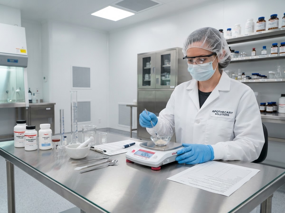 Laboratório próprio de manipulação Farmácia Ribeiro em Patos de Minas