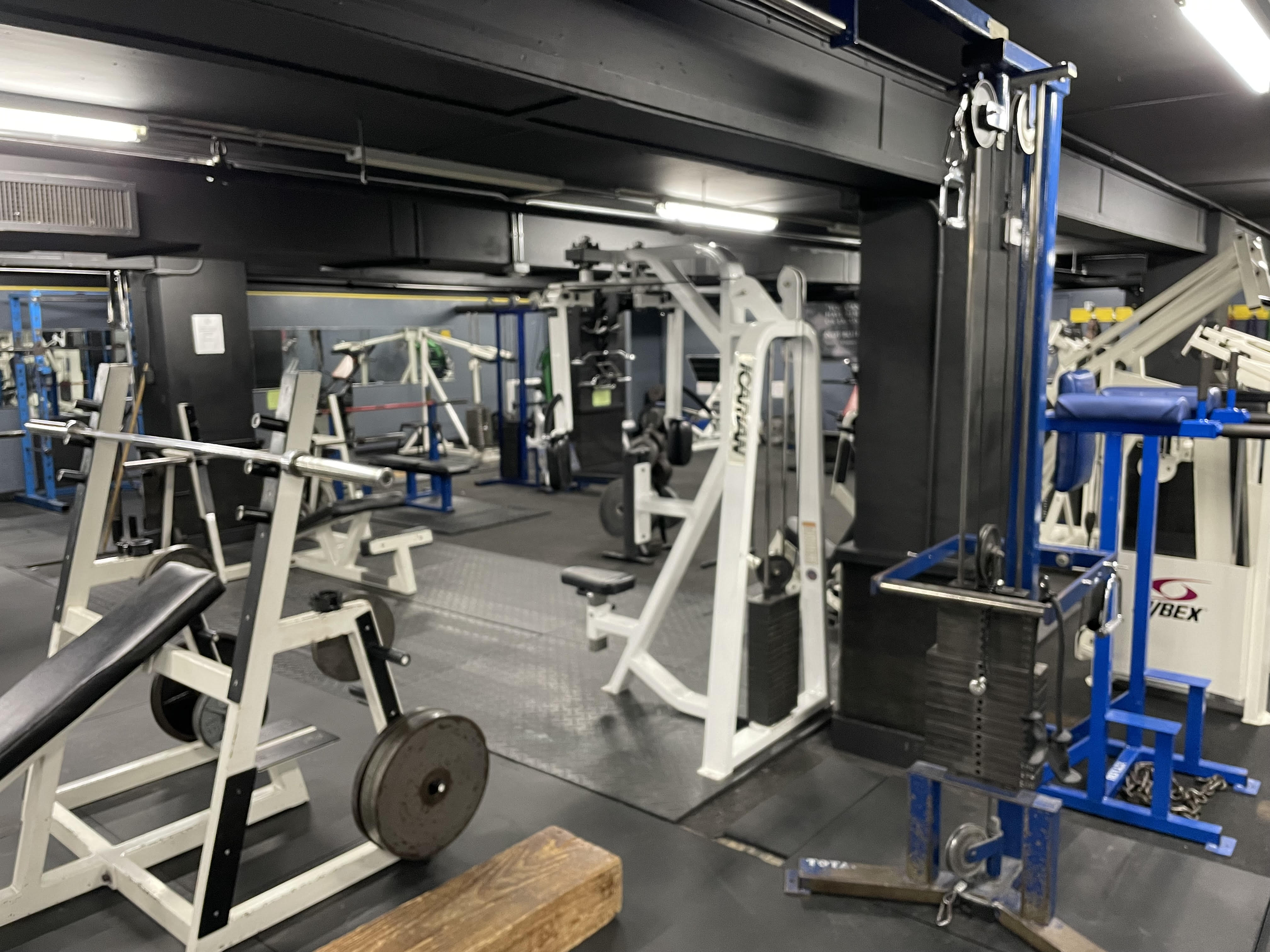 JJR Ottawa fitness facility strength training area with dumbbells and equipment