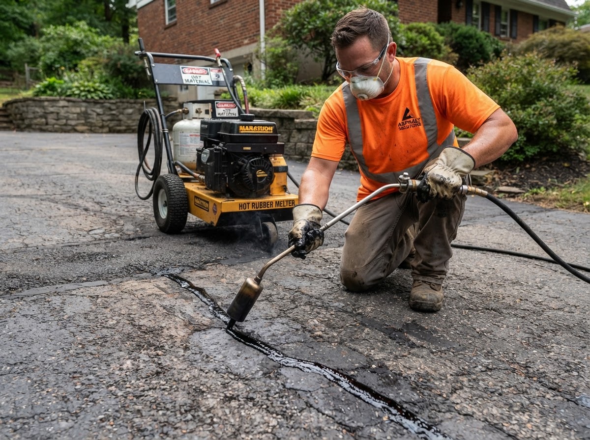 Crack filling and asphalt repair