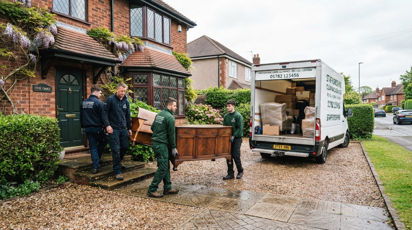 Staffs Clearance professional team and clearance vehicle in Staffordshire