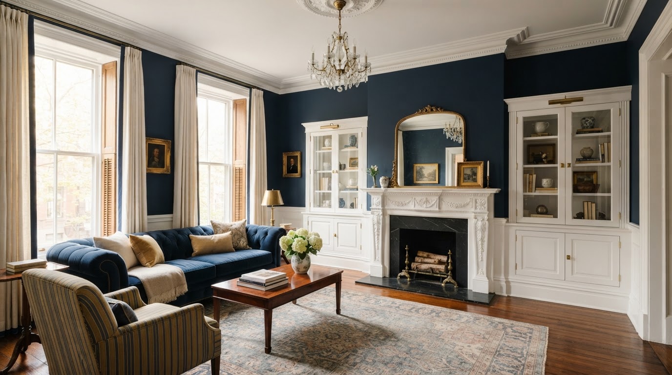 Brownstone Living Room — after
