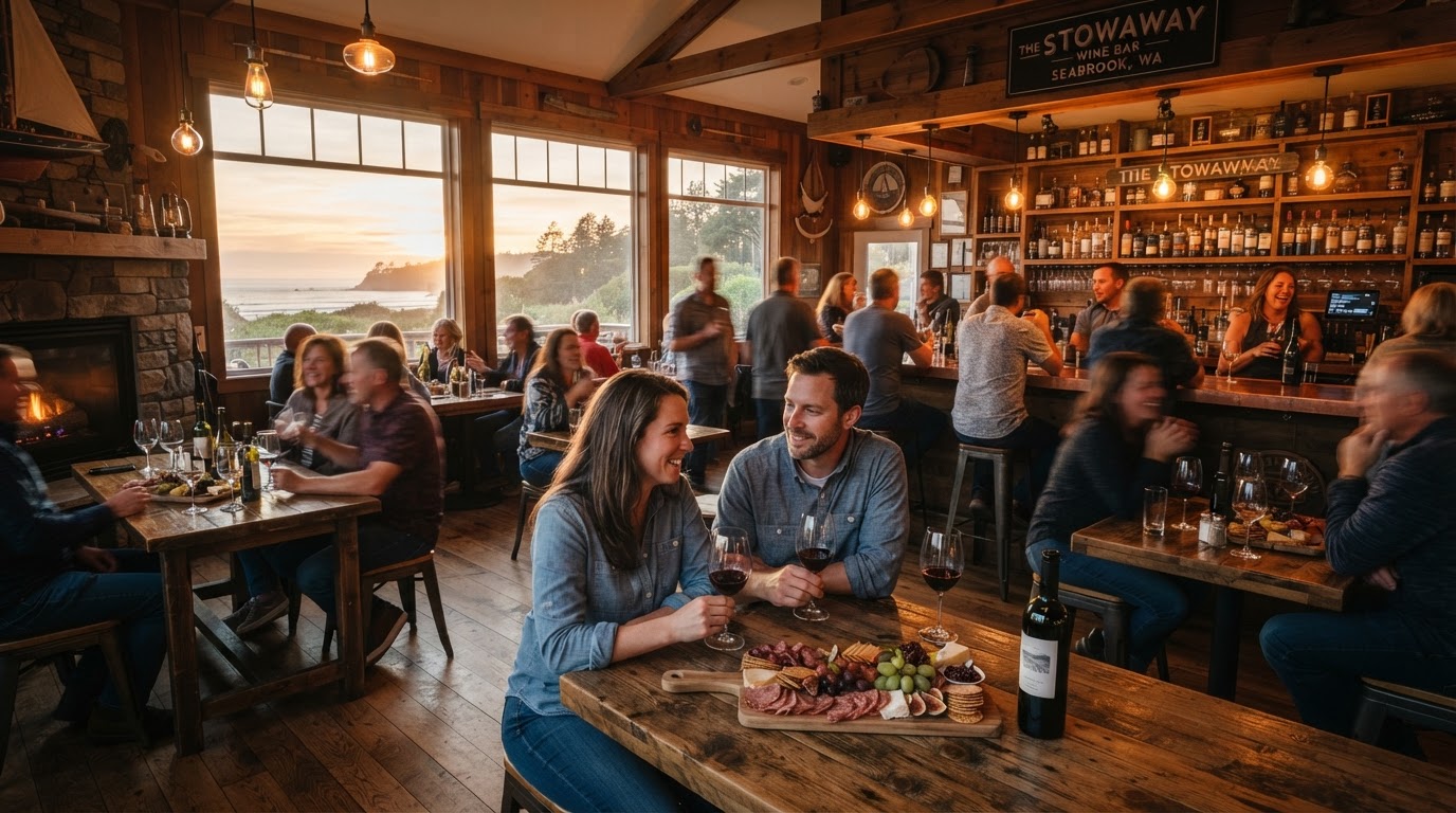 Atmosphere at The Stowaway Wine Bar in Seabrook